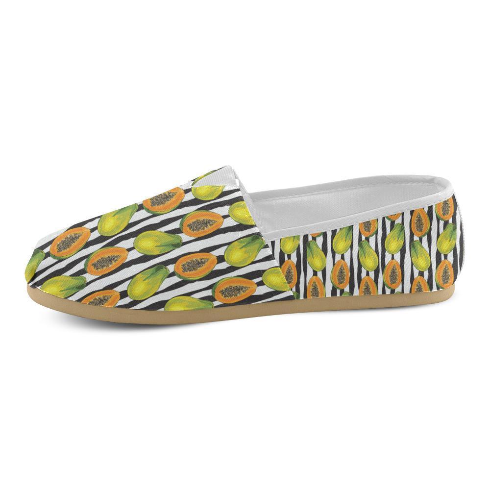 Papaya Pattern Print Design PP01 Women Casual Shoes-JorJune.com