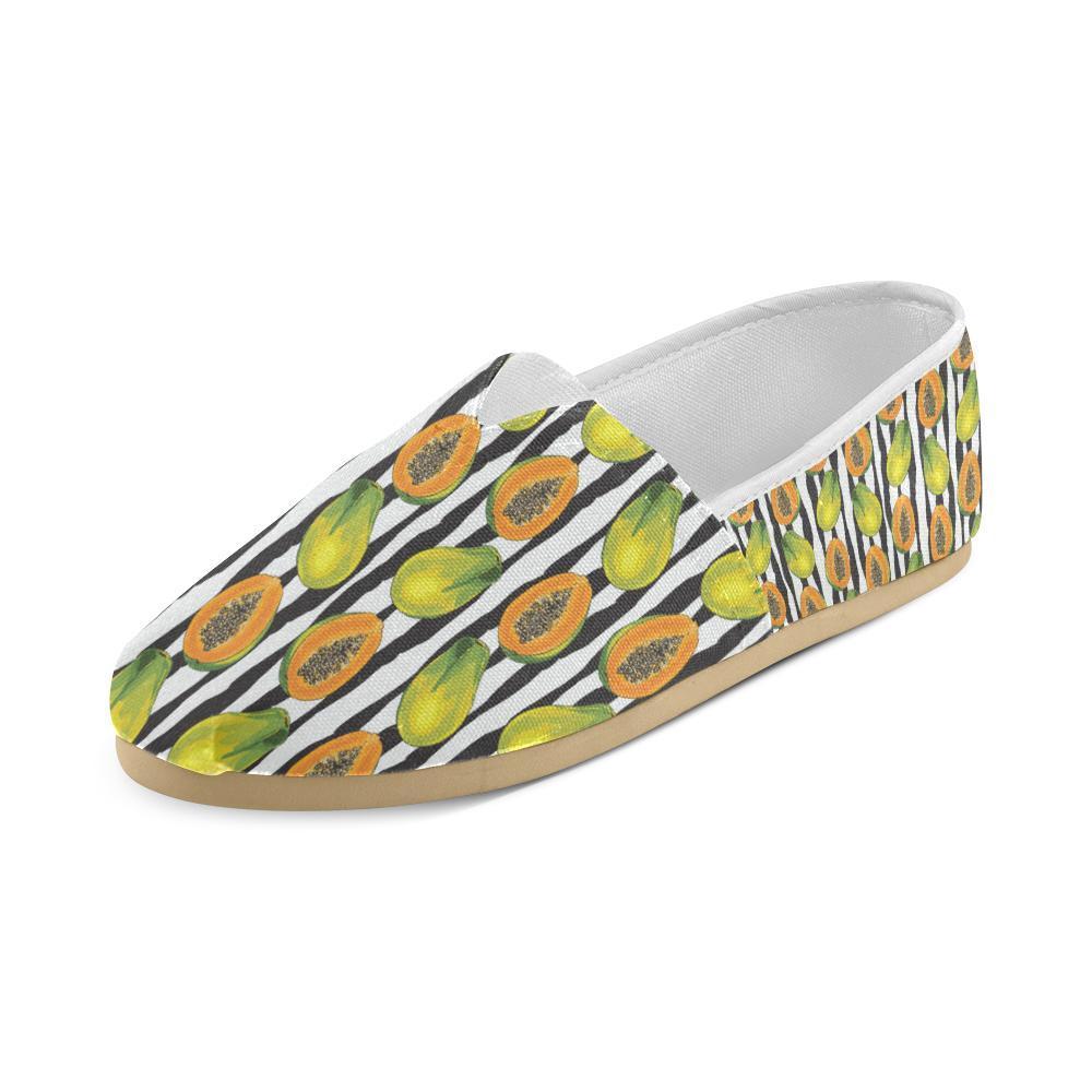 Papaya Pattern Print Design PP01 Women Casual Shoes-JorJune.com