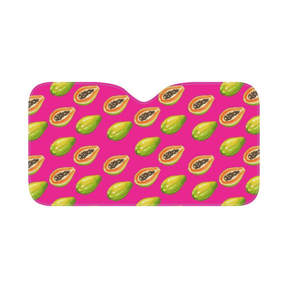 Papaya Pattern Print Design PP02 Car Sun Shade-JorJune