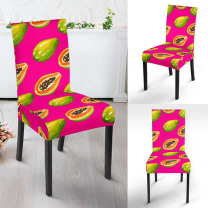 Papaya Pattern Print Design PP02 Dining Chair Slipcover-JORJUNE.COM