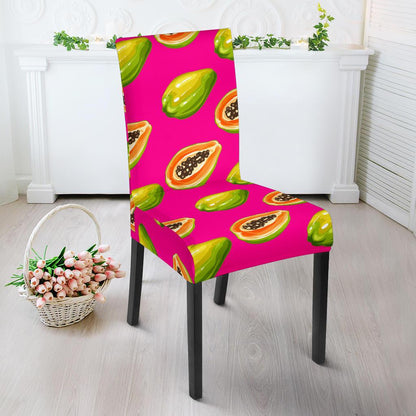 Papaya Pattern Print Design PP02 Dining Chair Slipcover-JORJUNE.COM
