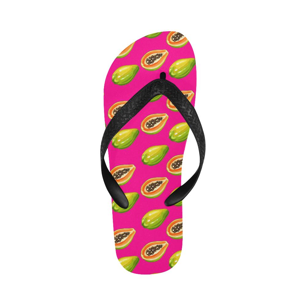 Papaya Pattern Print Design PP02 Flip Flops-JorJune
