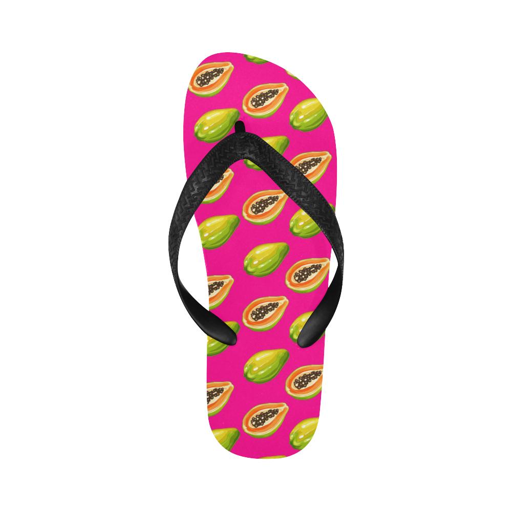 Papaya Pattern Print Design PP02 Flip Flops-JorJune