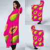 Papaya Pattern Print Design PP02 Hooded Blanket-JORJUNE.COM