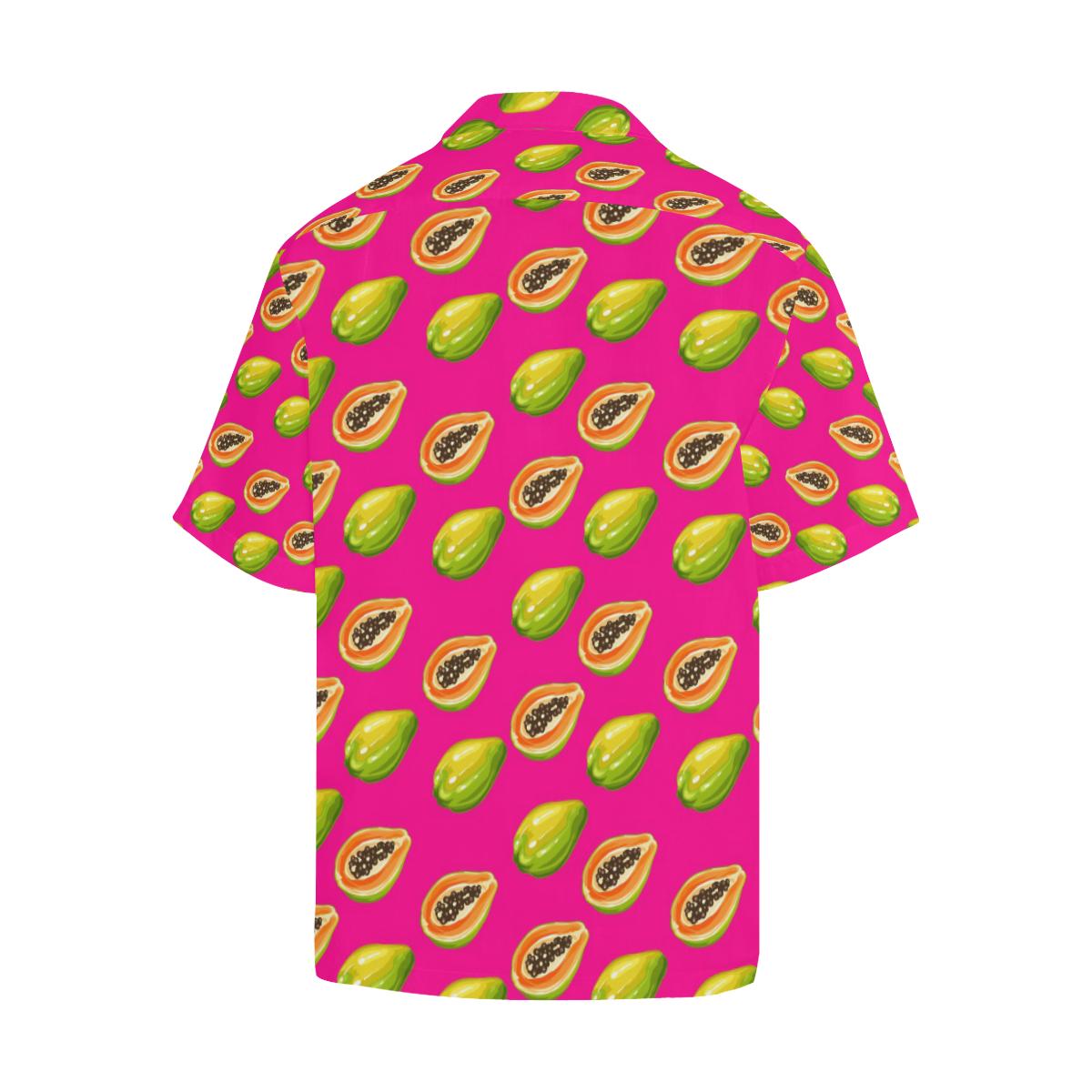Papaya Pattern Print Design PP02 Men Hawaiian Shirt-JorJune