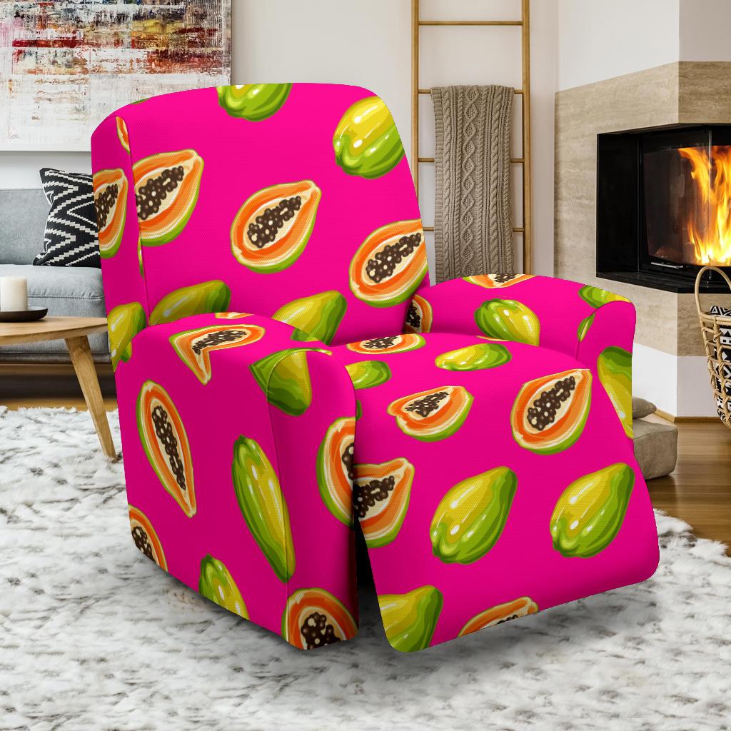 Papaya Pattern Print Design PP02 Recliner Slipcover-JORJUNE.COM