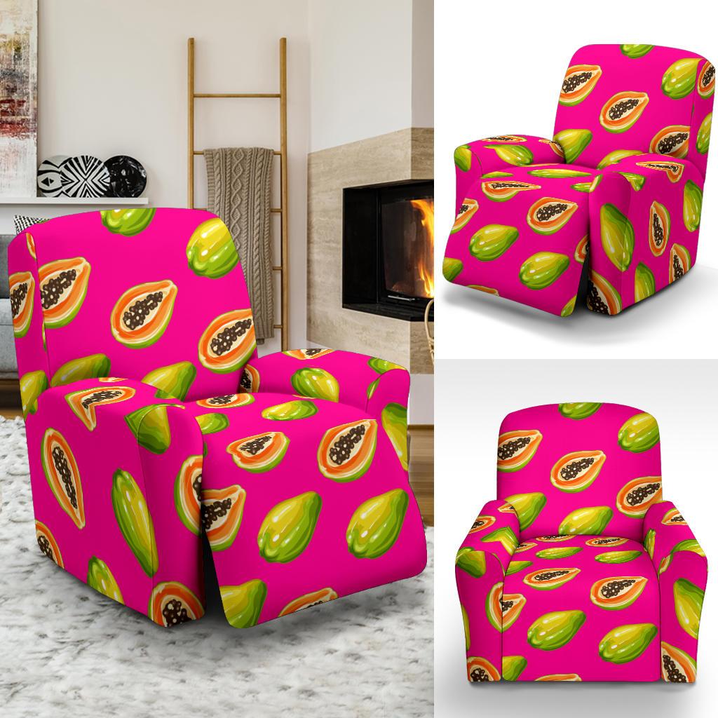Papaya Pattern Print Design PP02 Recliner Slipcover-JORJUNE.COM