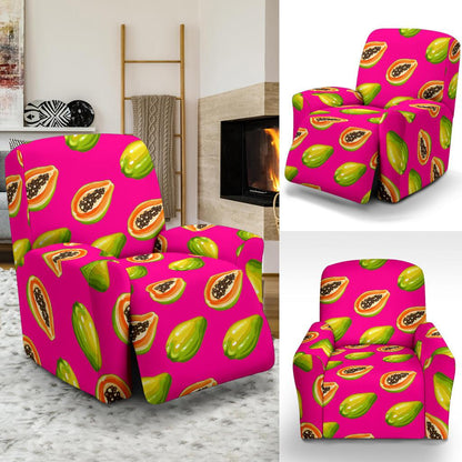 Papaya Pattern Print Design PP02 Recliner Slipcover-JORJUNE.COM