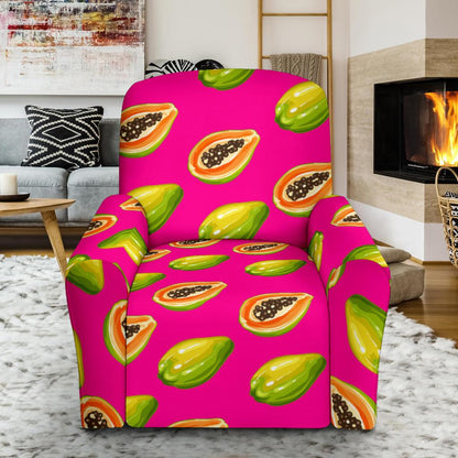 Papaya Pattern Print Design PP02 Recliner Slipcover-JORJUNE.COM
