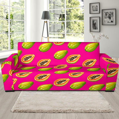 Papaya Pattern Print Design PP02 Sofa Slipcover-JORJUNE.COM
