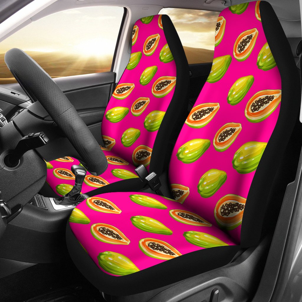 Papaya Pattern Print Design PP02 Universal Fit Car Seat Covers-JorJune