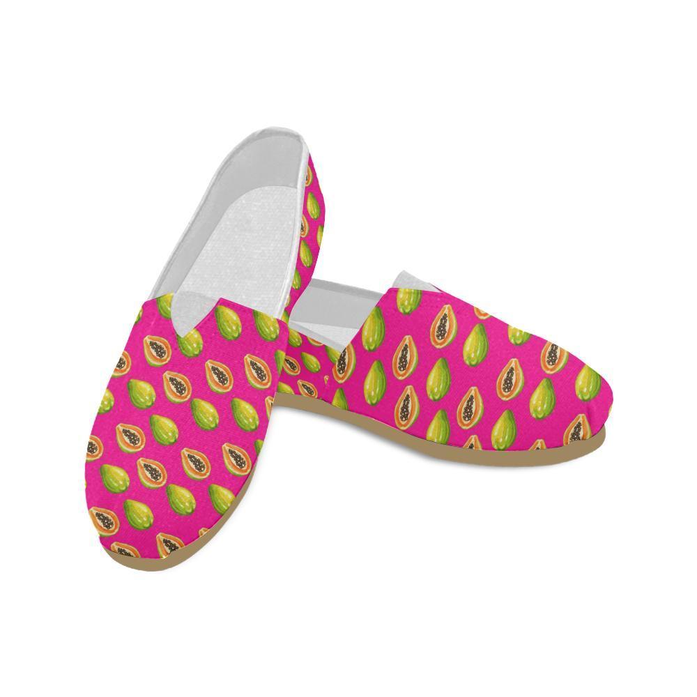 Papaya Pattern Print Design PP02 Women Casual Shoes-JorJune.com