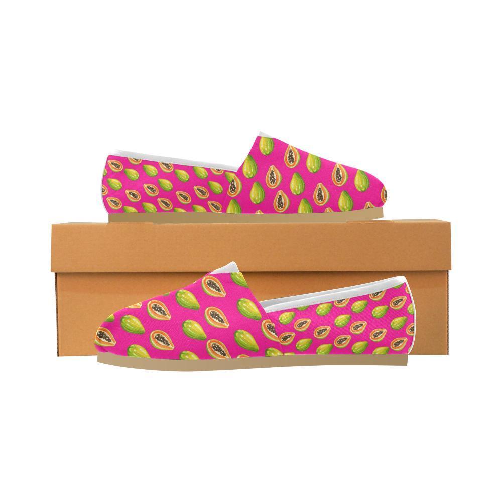 Papaya Pattern Print Design PP02 Women Casual Shoes-JorJune.com