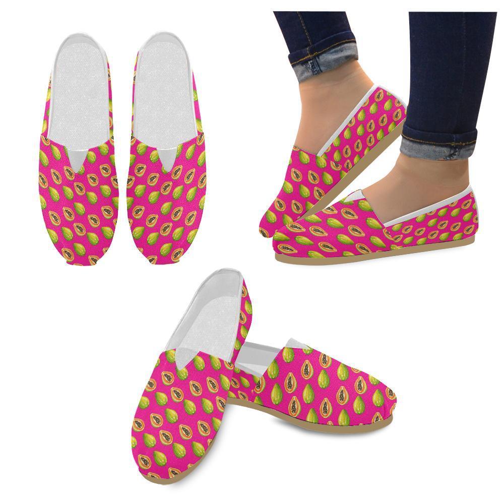 Papaya Pattern Print Design PP02 Women Casual Shoes-JorJune.com
