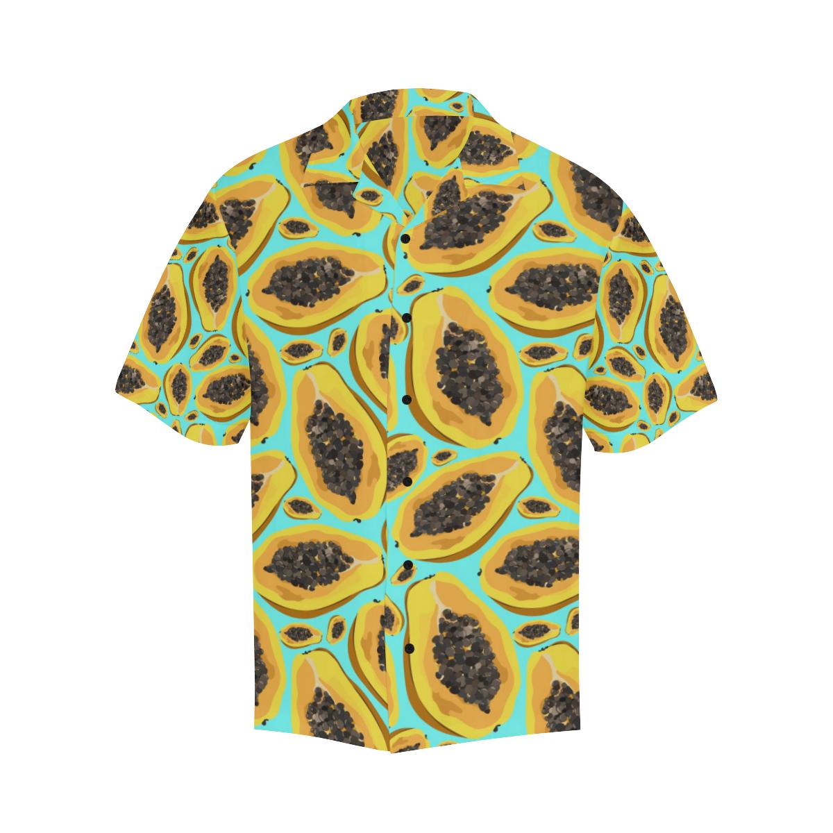 Papaya Pattern Print Design PP03 Men Hawaiian Shirt-JorJune