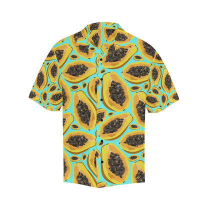 Papaya Pattern Print Design PP03 Men Hawaiian Shirt-JorJune