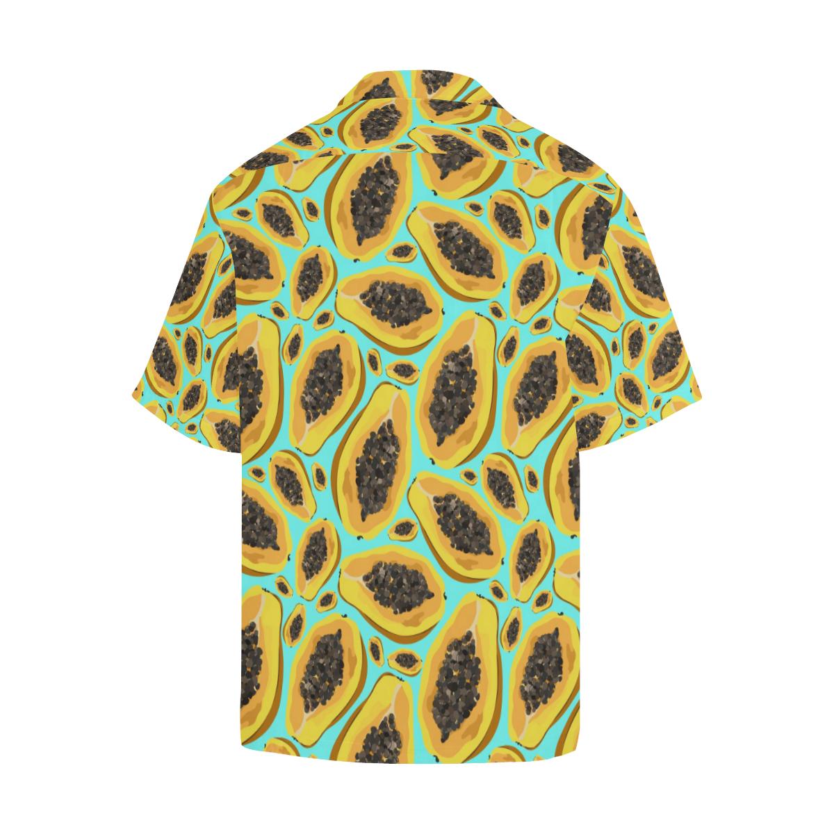Papaya Pattern Print Design PP03 Men Hawaiian Shirt-JorJune