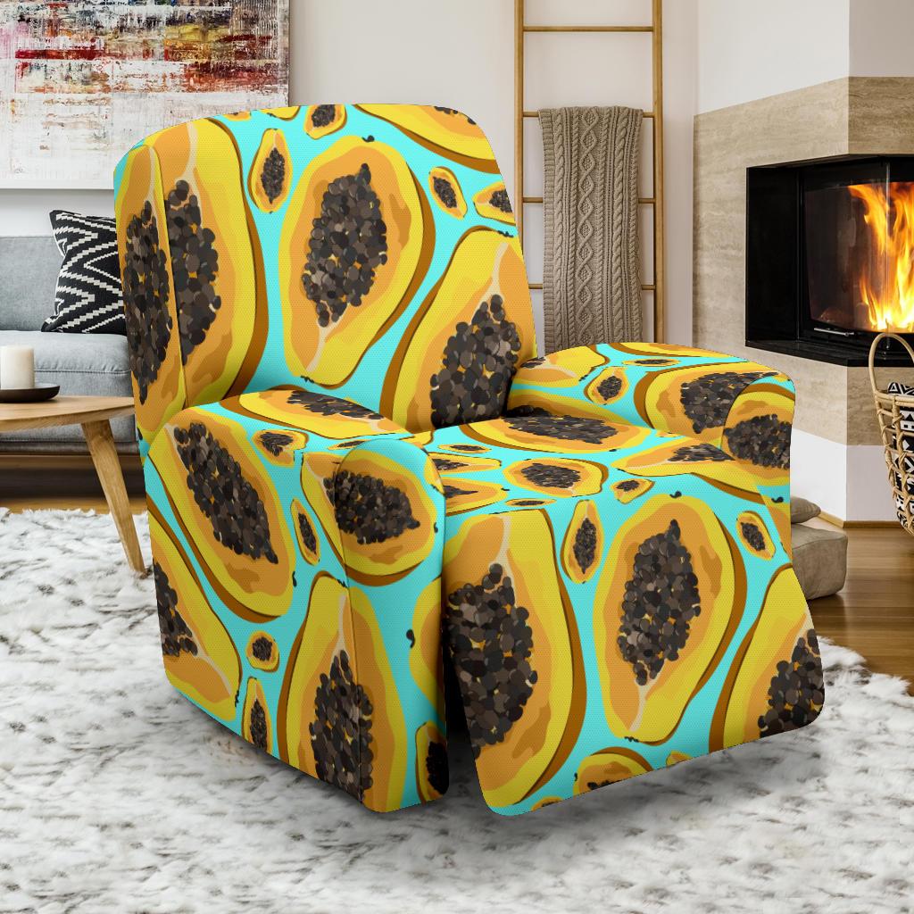Papaya Pattern Print Design PP03 Recliner Slipcover-JORJUNE.COM