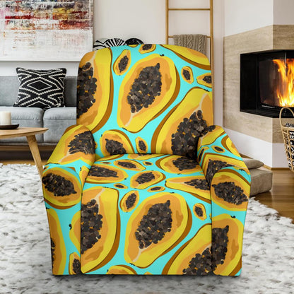 Papaya Pattern Print Design PP03 Recliner Slipcover-JORJUNE.COM
