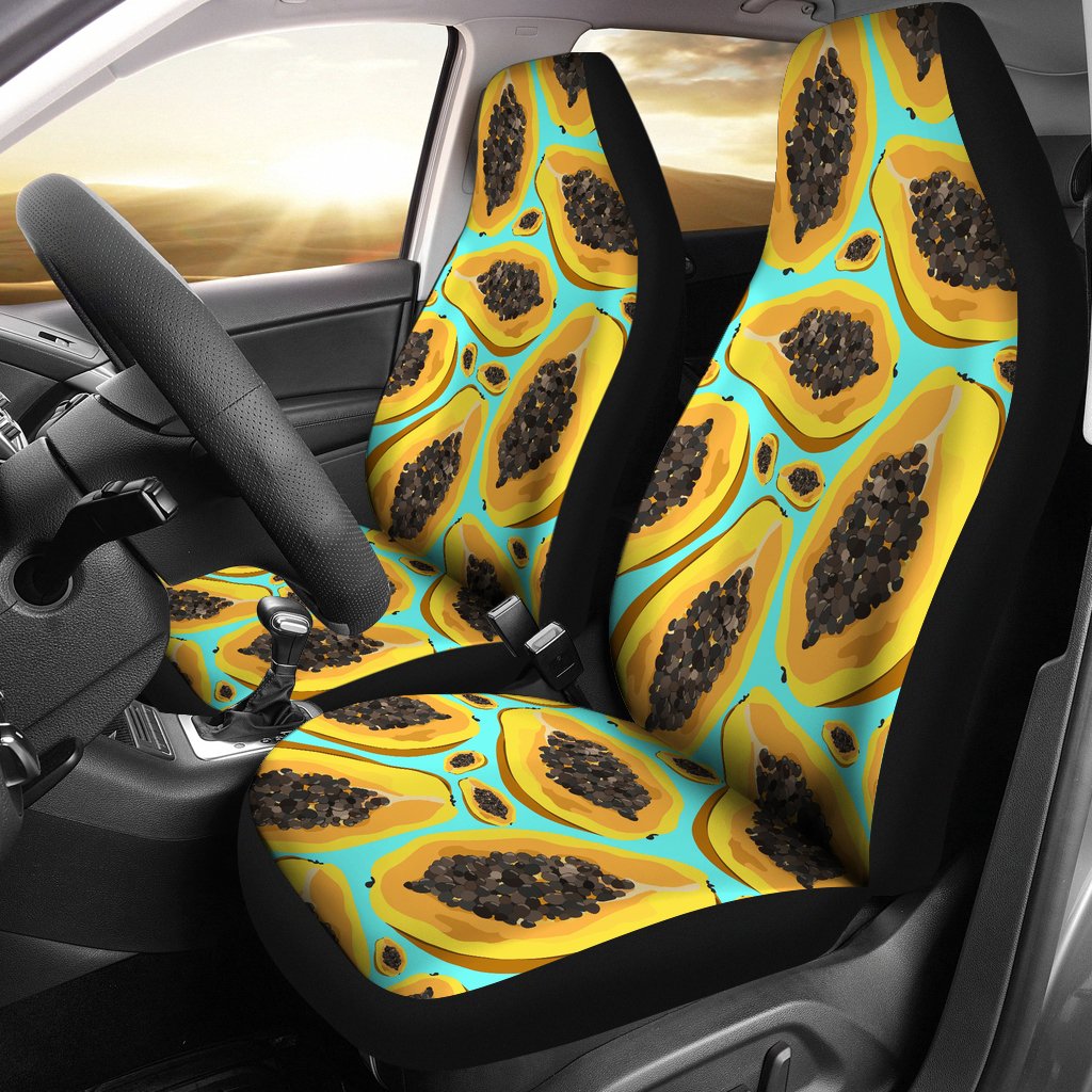 Papaya Pattern Print Design PP03 Universal Fit Car Seat Covers-JorJune