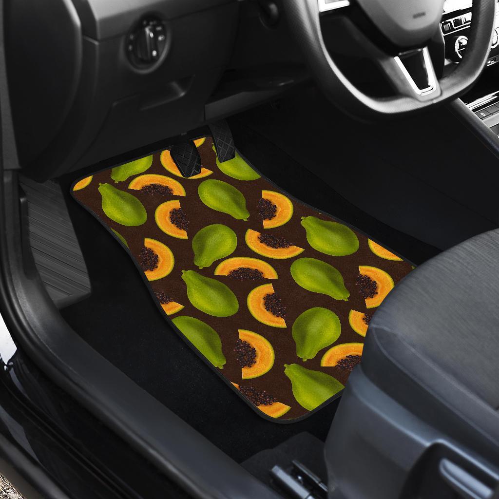 Papaya Pattern Print Design PP04 Car Floor Mats-JORJUNE.COM