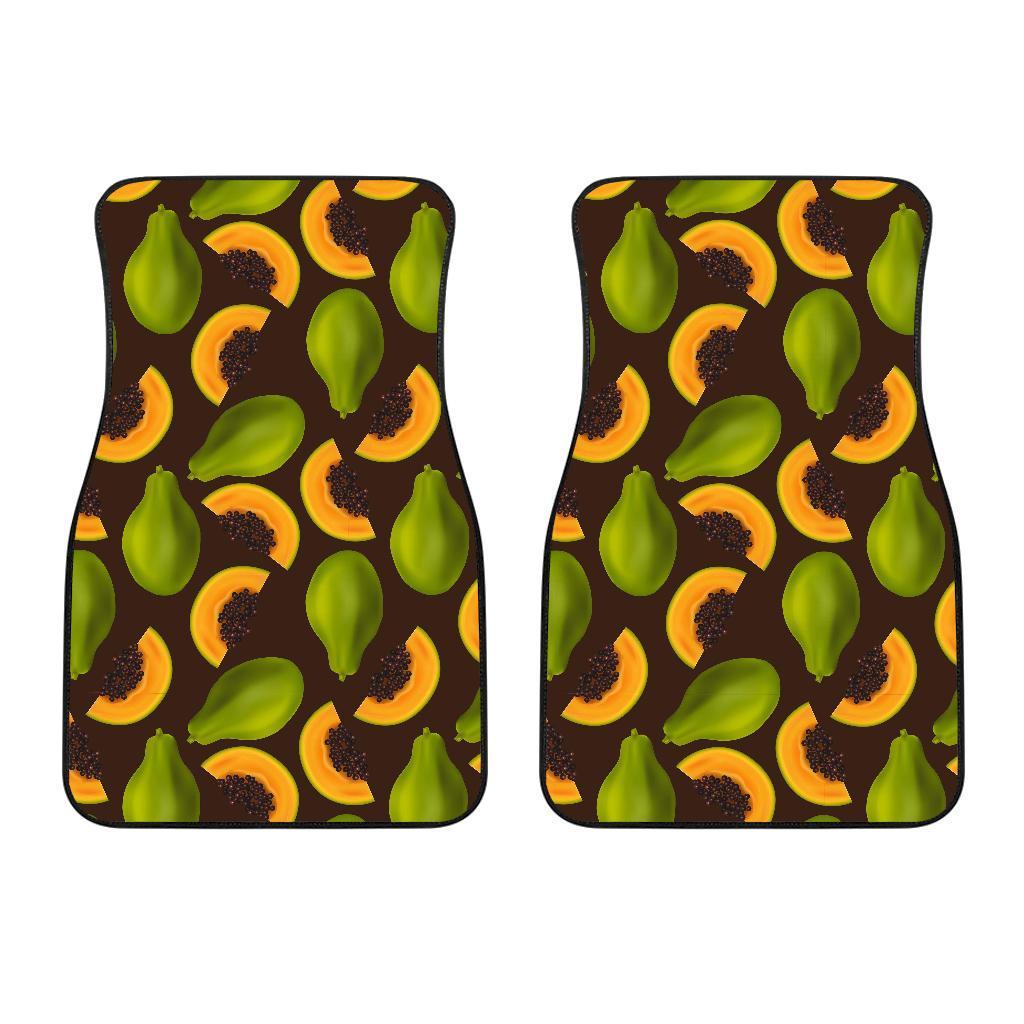 Papaya Pattern Print Design PP04 Car Floor Mats-JORJUNE.COM