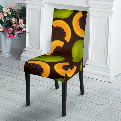 Papaya Pattern Print Design PP04 Dining Chair Slipcover-JORJUNE.COM