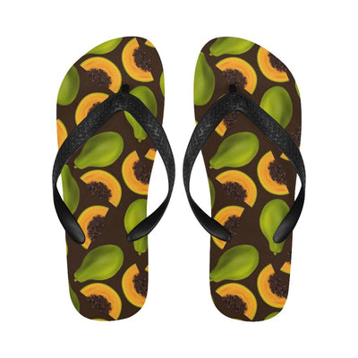 Papaya Pattern Print Design PP04 Flip Flops-JorJune