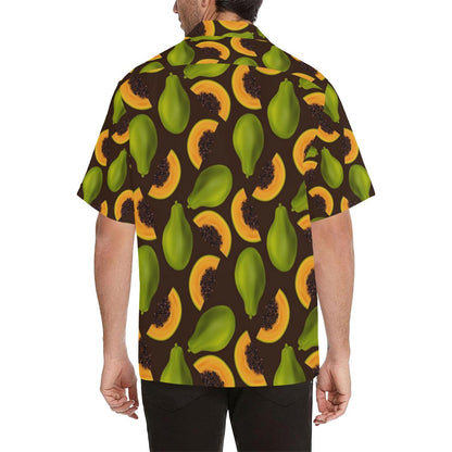 Papaya Pattern Print Design PP04 Men Hawaiian Shirt-JorJune