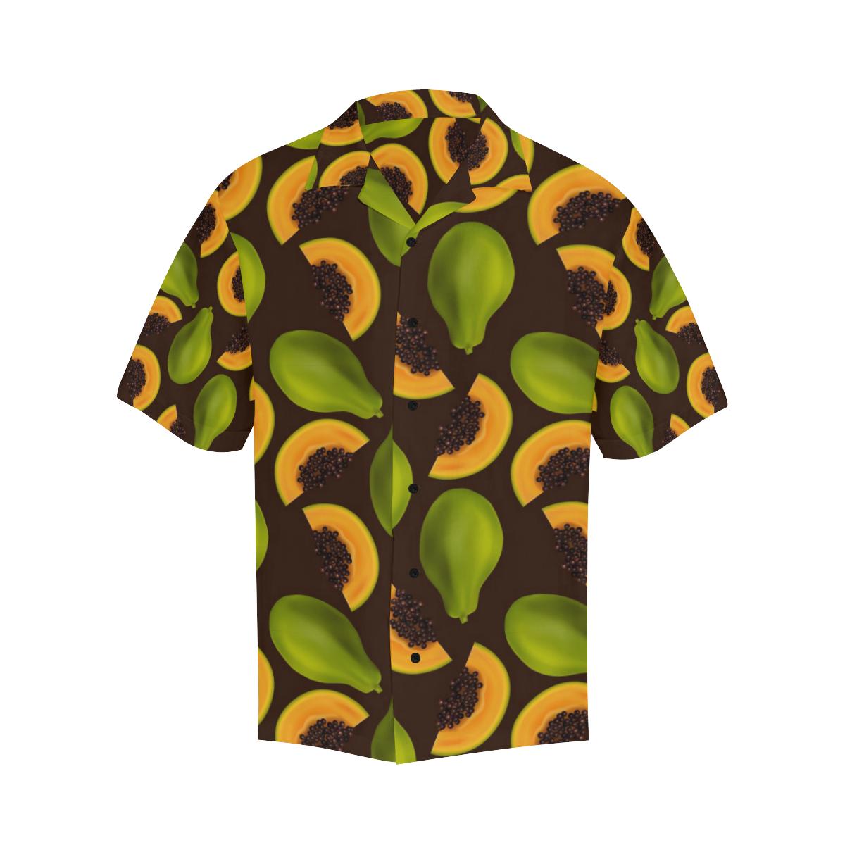 Papaya Pattern Print Design PP04 Men Hawaiian Shirt-JorJune