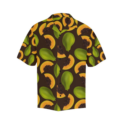 Papaya Pattern Print Design PP04 Men Hawaiian Shirt-JorJune