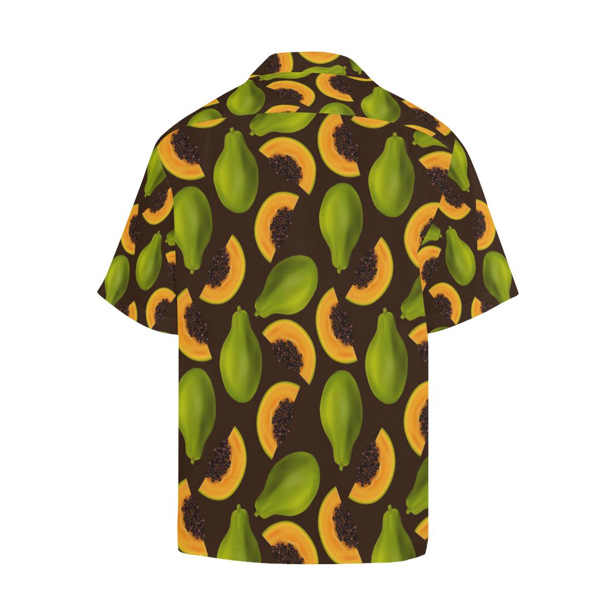 Papaya Pattern Print Design PP04 Men Hawaiian Shirt-JorJune