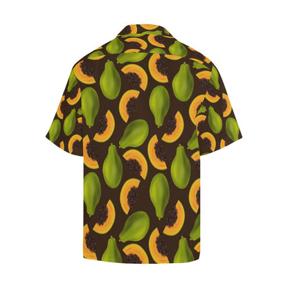 Papaya Pattern Print Design PP04 Men Hawaiian Shirt-JorJune