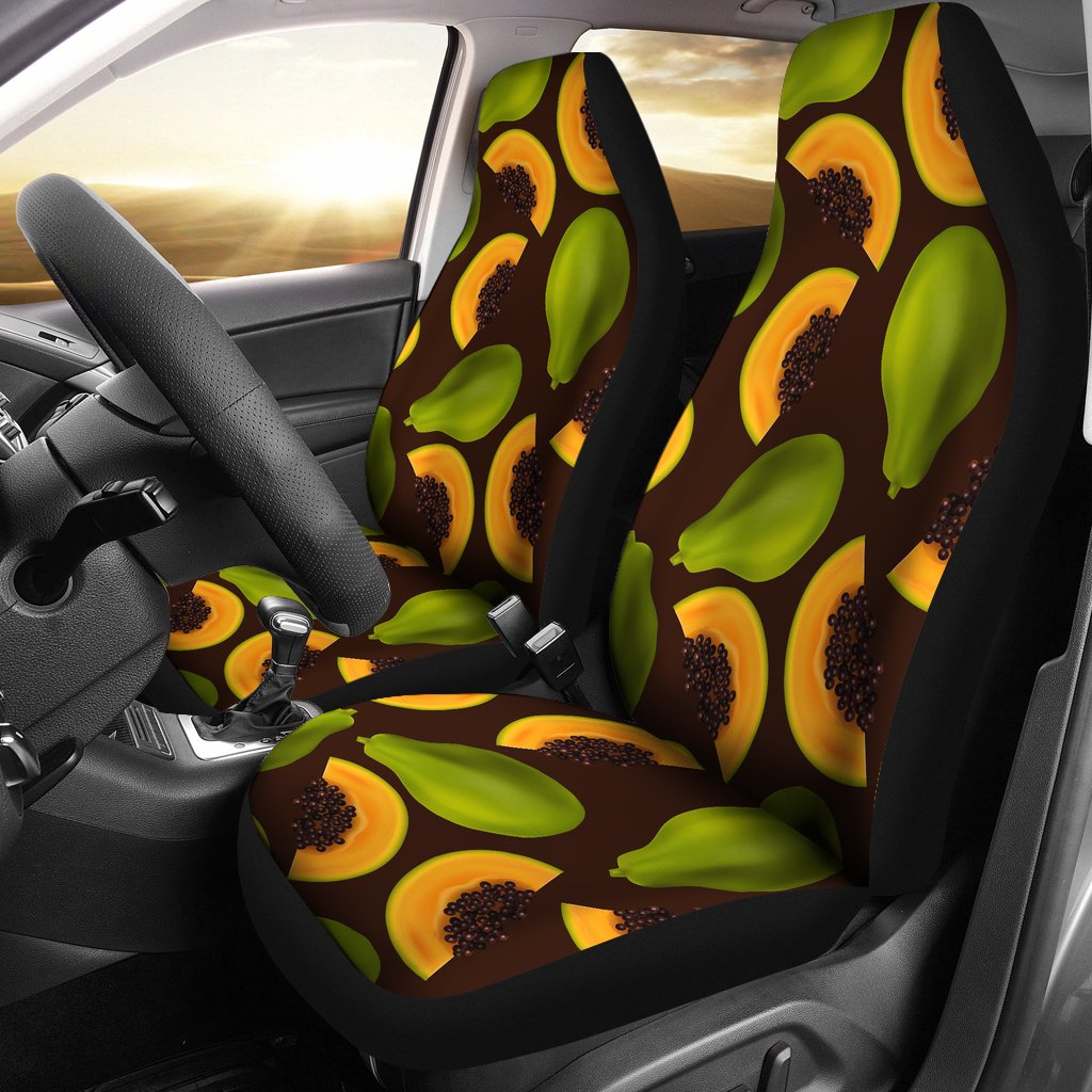 Papaya Pattern Print Design PP04 Universal Fit Car Seat Covers-JorJune