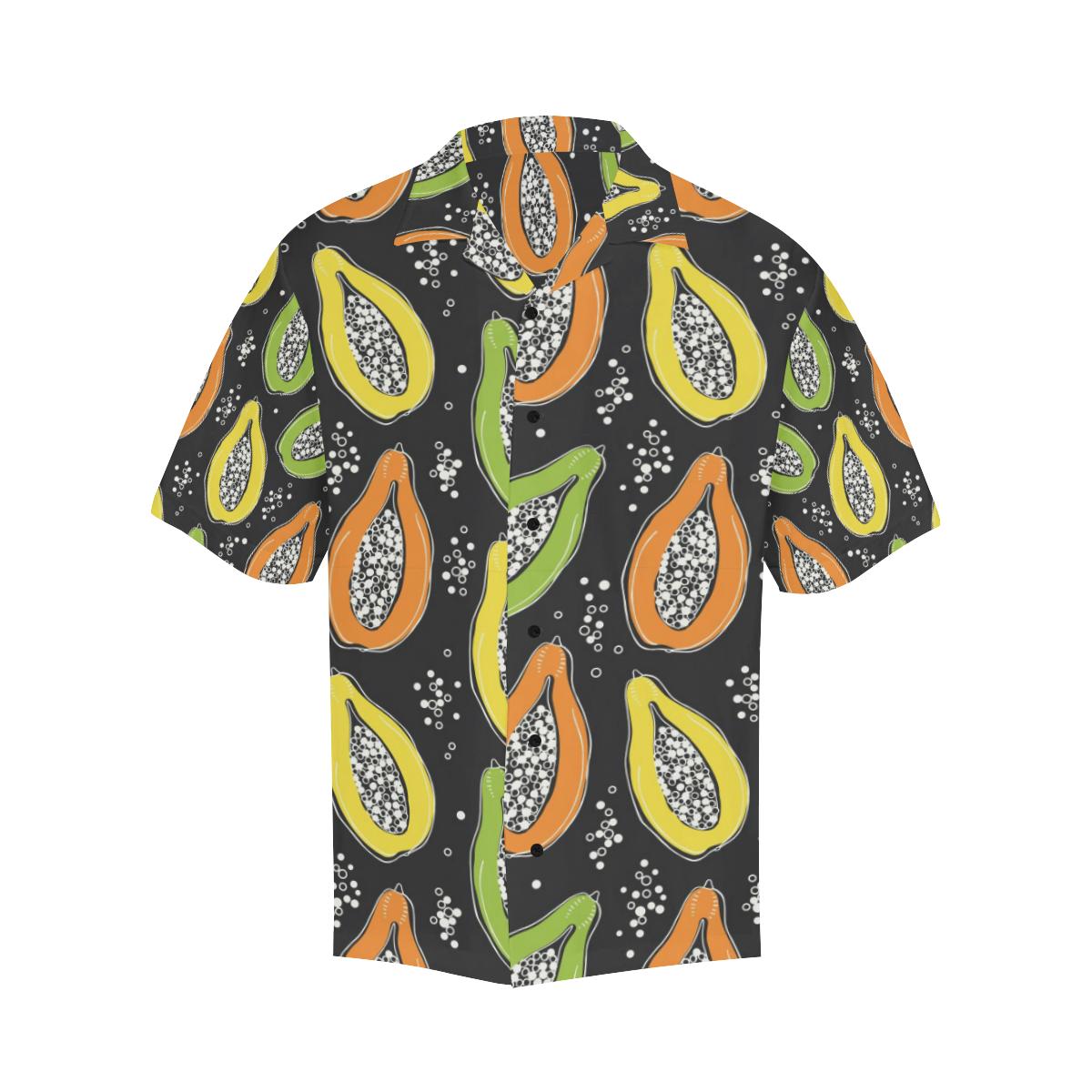 Papaya Pattern Print Design PP05 Men Hawaiian Shirt-JorJune