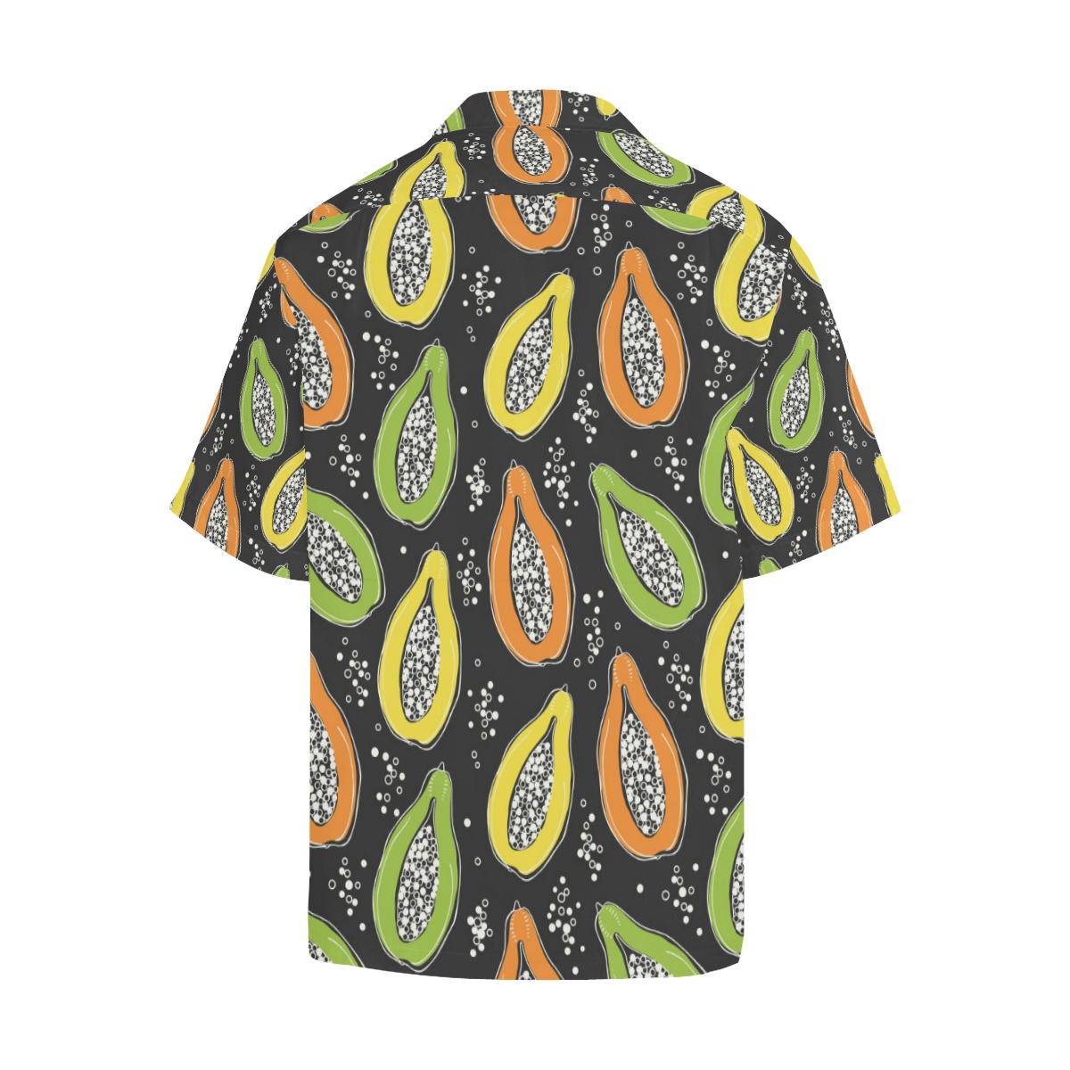 Papaya Pattern Print Design PP05 Men Hawaiian Shirt-JorJune