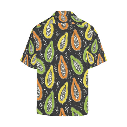 Papaya Pattern Print Design PP05 Men Hawaiian Shirt-JorJune