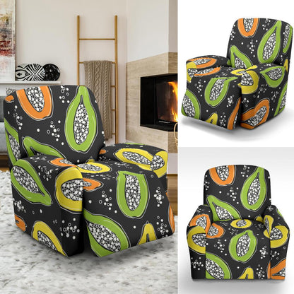 Papaya Pattern Print Design PP05 Recliner Slipcover-JORJUNE.COM