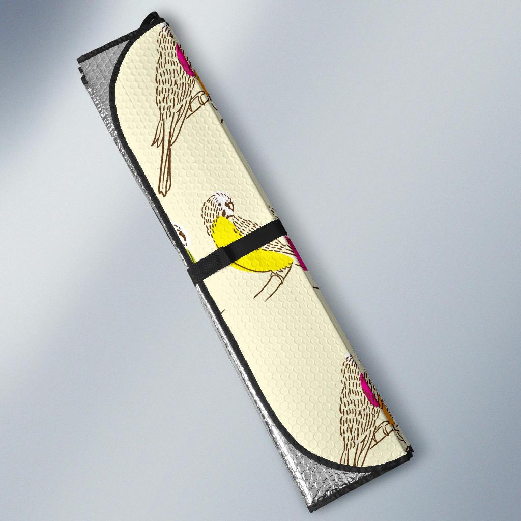 Parakeet Pattern Print Design A01 Car Sun Shades-JORJUNE.COM