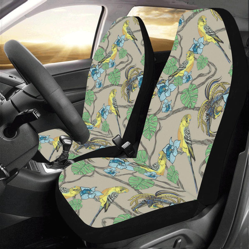 Parakeet Pattern Print Design A02 Car Seat Covers (Set of 2)-JORJUNE.COM