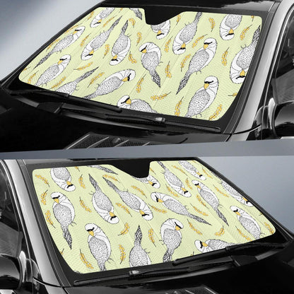 Parakeet Pattern Print Design A03 Car Sun Shades-JORJUNE.COM