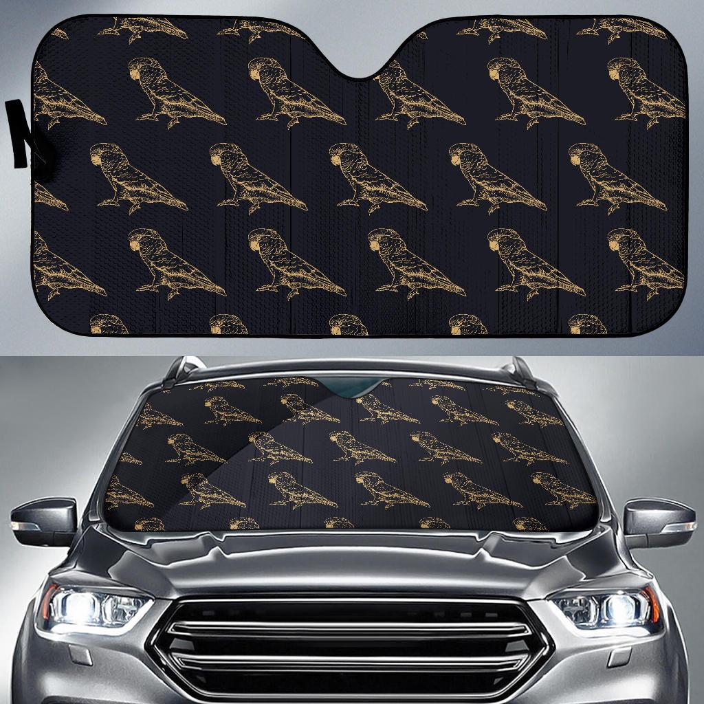 Parakeet Pattern Print Design A04 Car Sun Shades-JORJUNE.COM