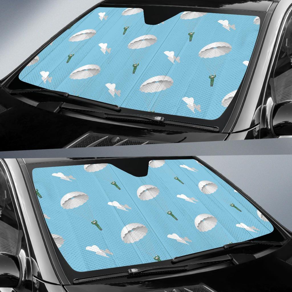 Paratrooper Pattern Print Design A02 Car Sun Shades-JORJUNE.COM