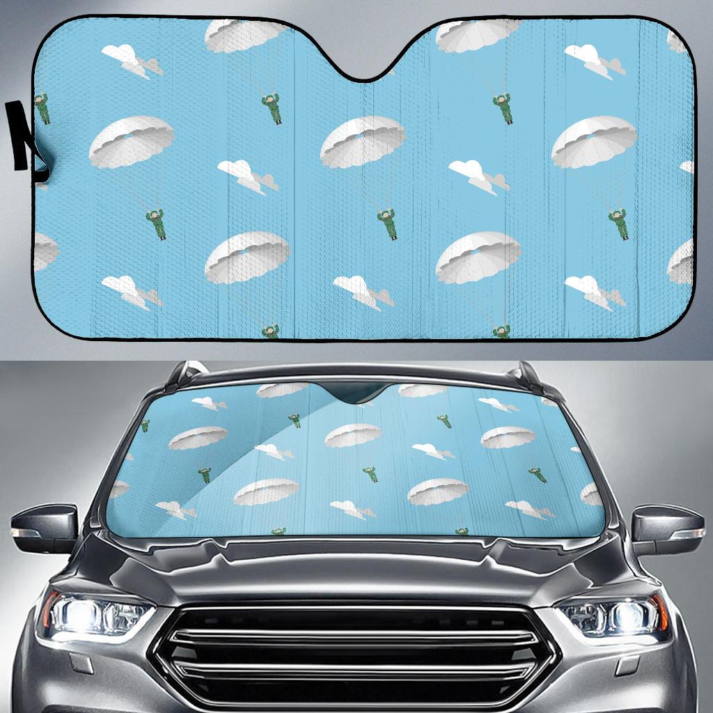 Paratrooper Pattern Print Design A02 Car Sun Shades-JORJUNE.COM
