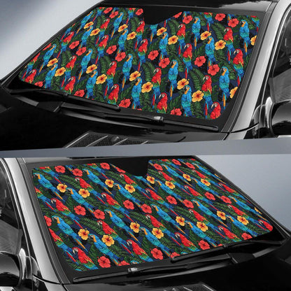 Parrot Pattern Print Design A01 Car Sun Shades-JORJUNE.COM