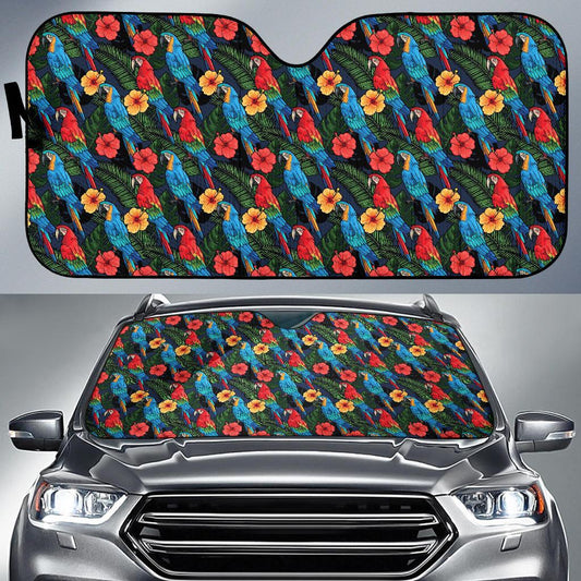 Parrot Pattern Print Design A01 Car Sun Shades-JORJUNE.COM