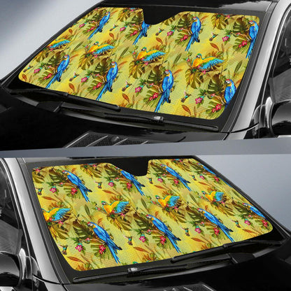 Parrot Pattern Print Design A02 Car Sun Shades-JORJUNE.COM