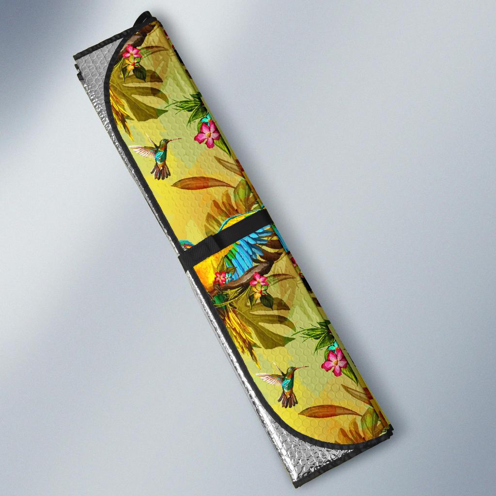 Parrot Pattern Print Design A02 Car Sun Shades-JORJUNE.COM