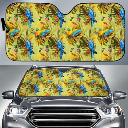 Parrot Pattern Print Design A02 Car Sun Shades-JORJUNE.COM