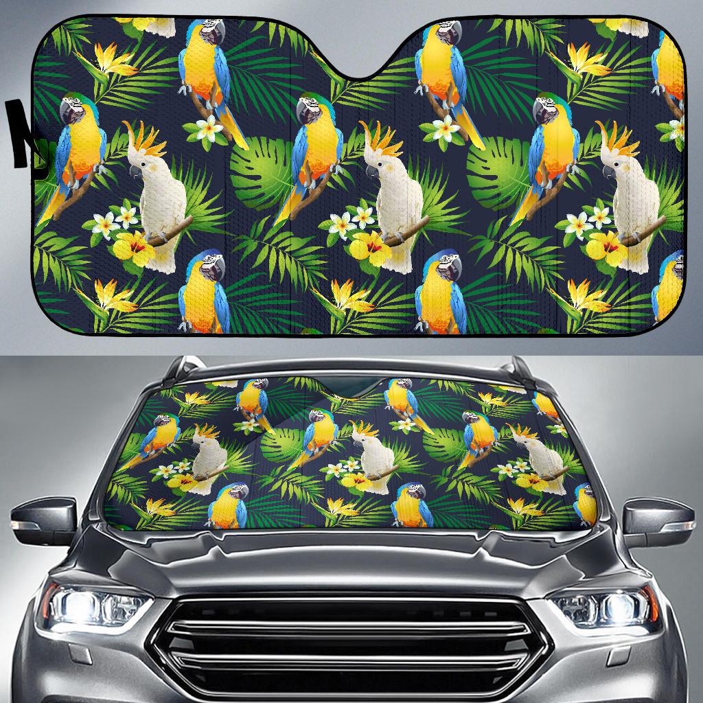 Parrot Pattern Print Design A03 Car Sun Shades-JORJUNE.COM
